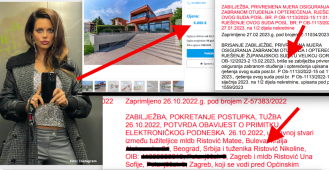 Nikolina Ristović renta vilu za 6.000 € na mjesec jer je nije prodala za 1,7 milijuna eura, obogatila se iako je bankrotirala 2020. a sud utvrdio da nema imovinu